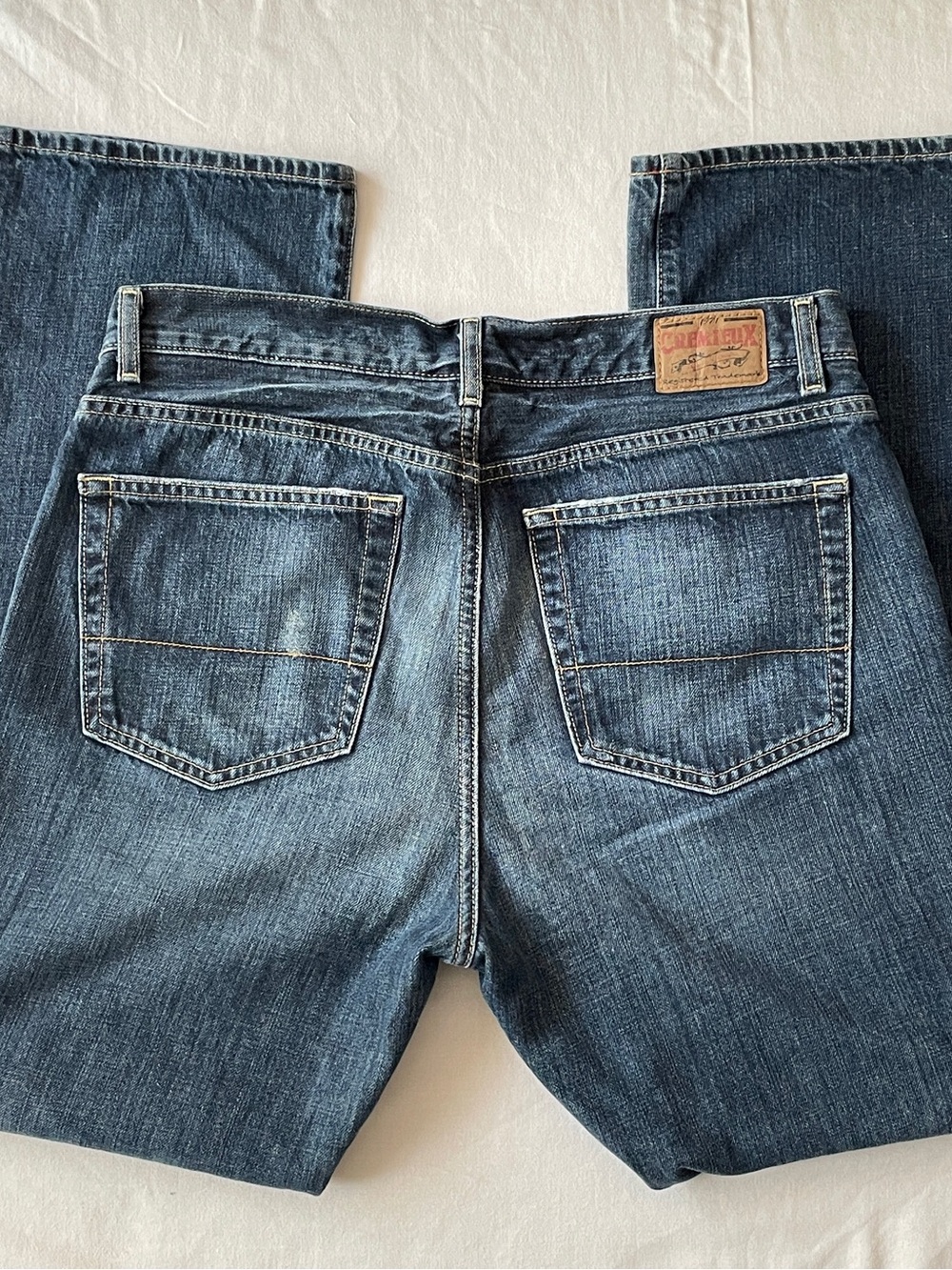 Daniel Cremieux Jeans Mens 32x30 Medium Wash Straight Leg High Waist Classic Y2K